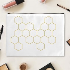 Honeycomb Pattern Graphic Design Cosmetic Bag (xl)