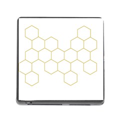 Honeycomb Pattern Graphic Design Memory Card Reader (square)