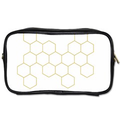 Honeycomb Pattern Graphic Design Toiletries Bag (one Side)