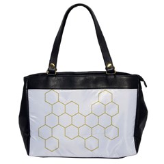 Honeycomb Pattern Graphic Design Oversize Office Handbag by picsaspassion