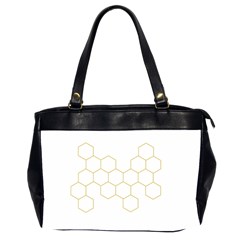 Honeycomb Pattern Graphic Design Oversize Office Handbag (2 Sides)