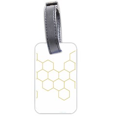 Honeycomb Pattern Graphic Design Luggage Tag (one Side)