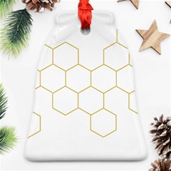 Honeycomb Pattern Graphic Design Bell Ornament (two Sides)