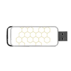 Honeycomb Pattern Graphic Design Portable Usb Flash (two Sides)