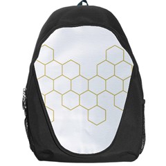 Honeycomb Pattern Graphic Design Backpack Bag