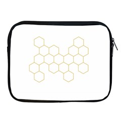 Honeycomb Pattern Graphic Design Apple Ipad 2/3/4 Zipper Case