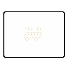 Honeycomb Pattern Graphic Design Double Sided Fleece Blanket (small)