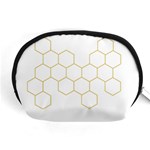 Honeycomb pattern graphic design Accessory Pouch (Medium) Front