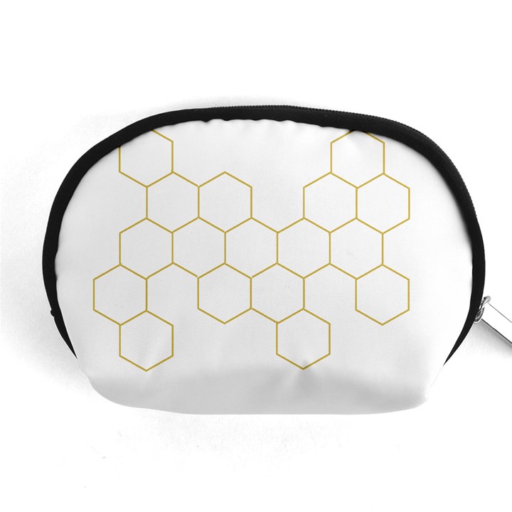 Honeycomb pattern graphic design Accessory Pouch (Medium)