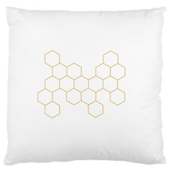 Honeycomb Pattern Graphic Design Standard Flano Cushion Case (two Sides) by picsaspassion