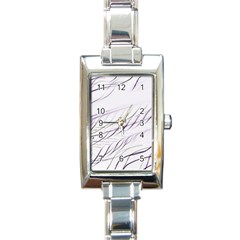 Lilac stripes Rectangle Italian Charm Watch