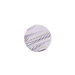 Lilac stripes 1  Mini Buttons Front