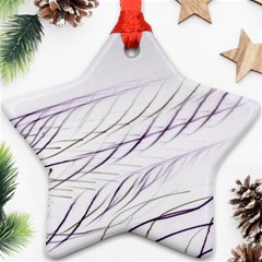 Lilac stripes Ornament (Star) 