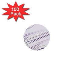 Lilac stripes 1  Mini Buttons (100 pack) 