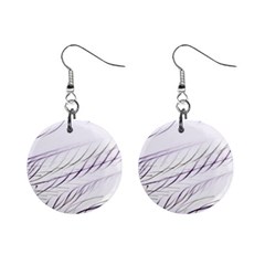 Lilac stripes Mini Button Earrings