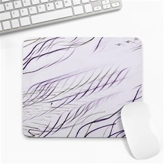 Lilac stripes Large Mousepads