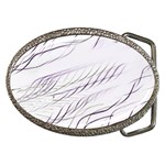 Lilac stripes Belt Buckles Front