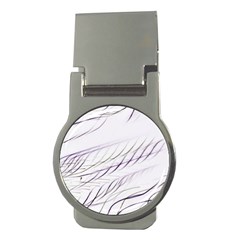 Lilac stripes Money Clips (Round) 