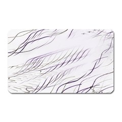 Lilac stripes Magnet (Rectangular)