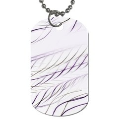 Lilac stripes Dog Tag (One Side)