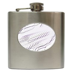 Lilac stripes Hip Flask (6 oz)