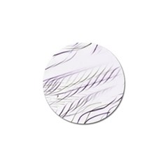 Lilac Stripes Golf Ball Marker by picsaspassion