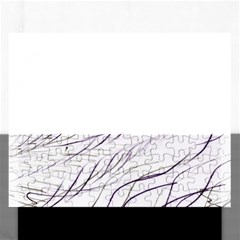 Lilac stripes Rectangular Jigsaw Puzzl