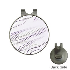 Lilac stripes Hat Clips with Golf Markers