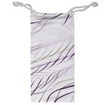 Lilac stripes Jewelry Bags Front