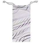 Lilac stripes Jewelry Bags Back