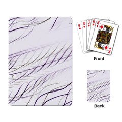 Lilac stripes Playing Card