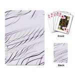 Lilac stripes Playing Card Back