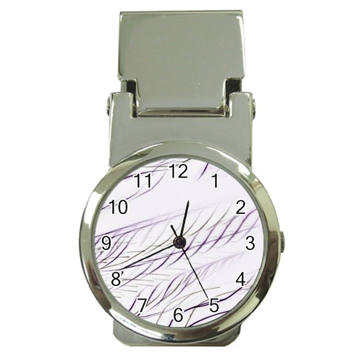 Lilac stripes Money Clip Watches