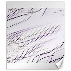 Lilac stripes Canvas 8  x 10 