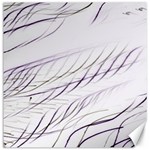 Lilac stripes Canvas 12  x 12   11.4 x11.56  Canvas - 1