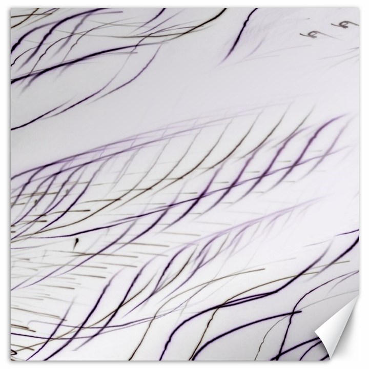 Lilac stripes Canvas 20  x 20  