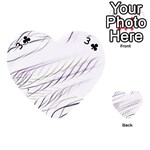 Lilac stripes Playing Cards 54 (Heart)  Front - Club3