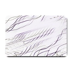 Lilac stripes Small Doormat 