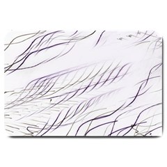 Lilac Stripes Large Doormat  by picsaspassion