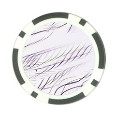 Lilac stripes Poker Chip Card Guards