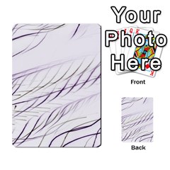 Lilac stripes Multi-purpose Cards (Rectangle) 