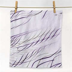 Lilac stripes Face Towel