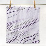 Lilac stripes Face Towel Front