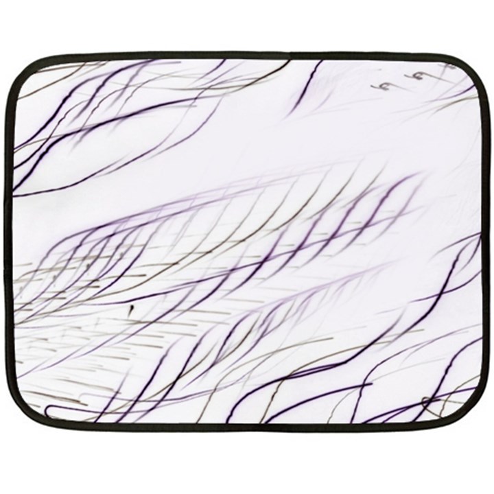 Lilac stripes Fleece Blanket (Mini)