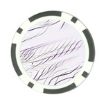 Lilac stripes Poker Chip Card Guards (10 pack)  Front