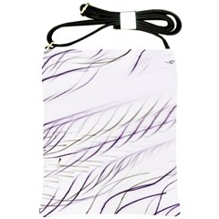 Lilac stripes Shoulder Sling Bags