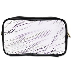 Lilac stripes Toiletries Bags 2-Side