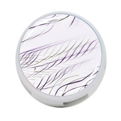 Lilac stripes 4-Port USB Hub (Two Sides) 