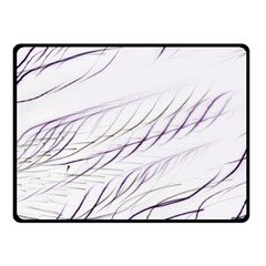 Lilac stripes Fleece Blanket (Small)