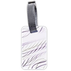 Lilac stripes Luggage Tags (Two Sides)